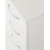 Nevada 3 Drawer Bedside Chest Rustic Oak Effect - Home Divine