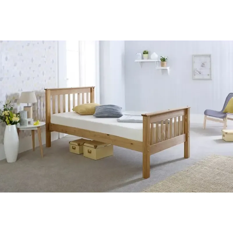 Somerset Single 3ft Waxed Pine Wooden Bed Frame - Home Divine Somerset Single 3ft Waxed Pine Wooden Bed Frame - Home Divine