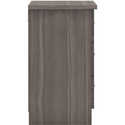 Nevada 3 Drawer Chest black wood grain side