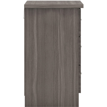 Nevada 3 Drawer Chest black wood grain side