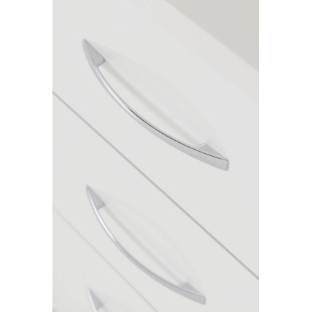 Nevada 3 Drawer Chest white gloss handles