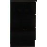 Nevada 3 Drawer Chest black gloss side