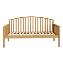 Madrid Wooden Single Day Bed White Shaker Style without mattress front view