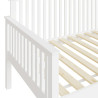 Madrid Wooden Single Day Bed White Shaker Style Arm Side View