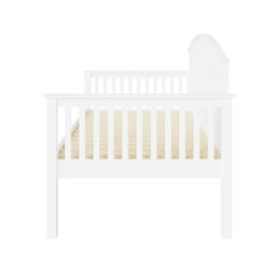 Madrid Wooden Single Day Bed White Shaker Style side view