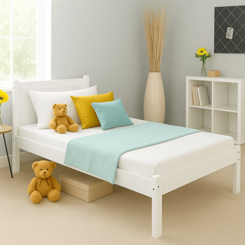 Clifton White Wooden Bed Frame small double