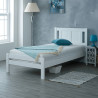 Glory Wooden Bed Frame White single
