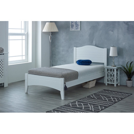 Lauren Wooden Bed Frame White single