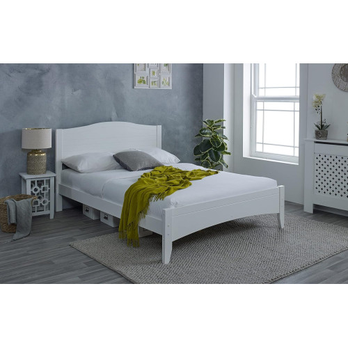Lauren Wooden Bed Frame White