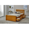 Mission 3FT Single Wooden Storage Bed Frame footend
