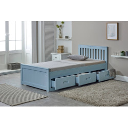 Mission 3FT Single Wooden Storage Bed Frame with 3 drawers