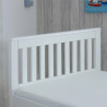 Mission Wooden Storage Bed Frame White single headend