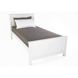 Madrid Wooden Bed Frame White siderail