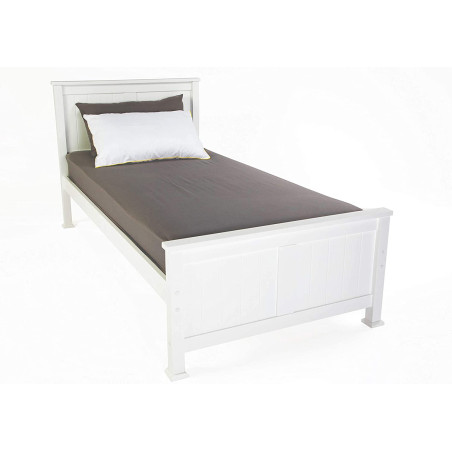 Madrid Wooden Bed Frame White siderail