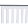 Shanghai Bed Frame White with Grey Top headend