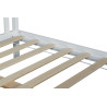 Shanghai Bed Frame White with Grey Top slats