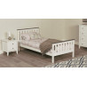 Shanghai Bed Frame White with Grey Top single