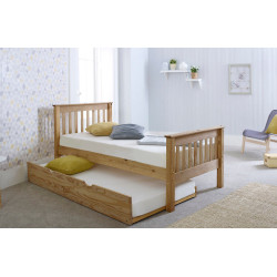Somerset Pine Wooden Bed Frame single with drawers