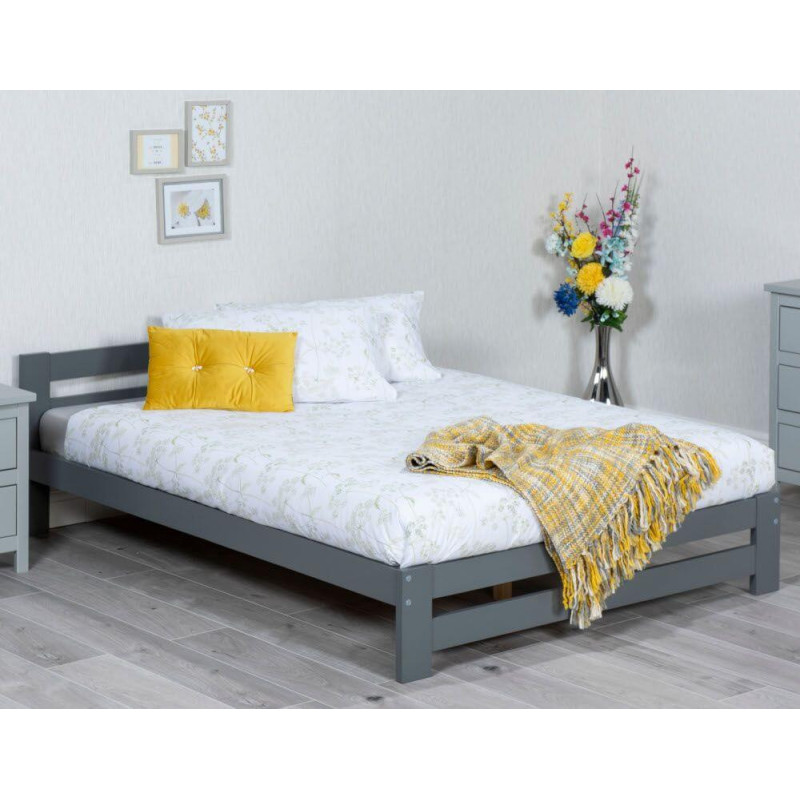 Xiamen Wooden Bed Grey
