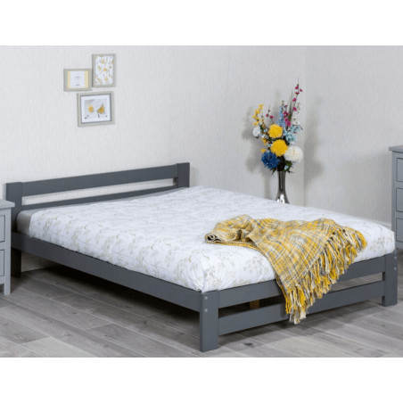 Xiamen Wooden Bed Grey without pillow