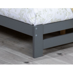 Xiamen Wooden Bed Grey footer edge