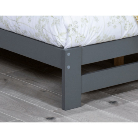 Xiamen Wooden Bed Grey footer edge