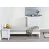 Xiamen Wooden Bed White side view