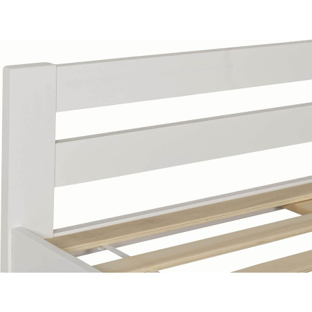 Xiamen Wooden Bed White headend