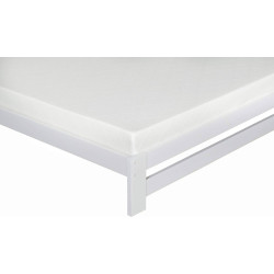 Xiamen Wooden Bed White footer edge