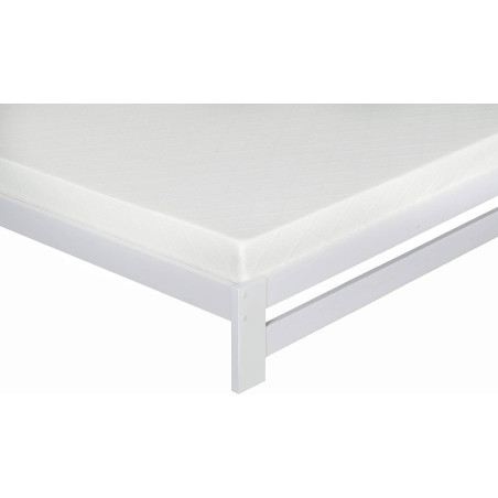 Xiamen Wooden Bed White footer edge