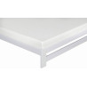 Xiamen Wooden Bed White footer edge