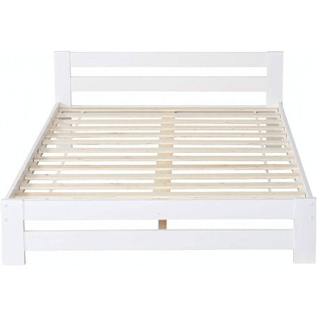 Xiamen Wooden Bed White slats