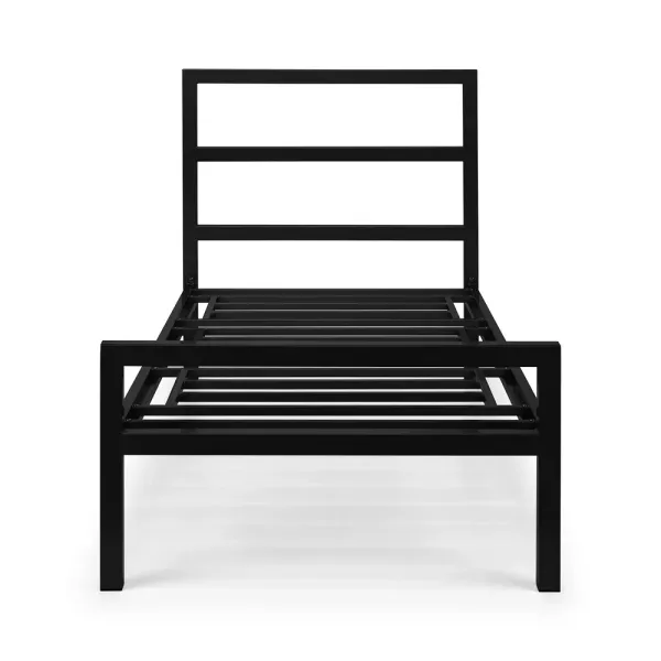 Upgrade Your Bedroom with Home Divine's Soto Metal Bed in Satin Black Finish