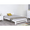 Xiamen Wooden Bed White front view
