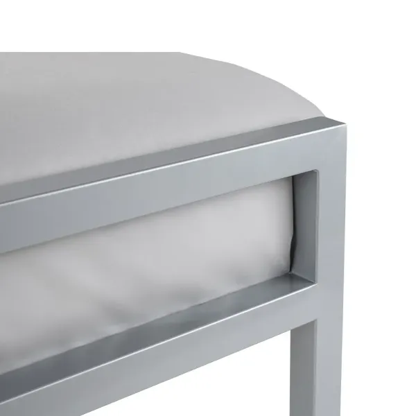 Upgrade Your Bedroom with Soto Metal Bed in Silver Finish | Home Divine