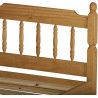 Colonial Double 4ft 6inch Spindle Wooden Bed Frame Waxed Pine headend