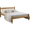 Colonial Kingsize 5ft Spindle Wooden Bed Frame Waxed Pine front