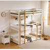 Lydia Wooden 3 Tier Triple Sleeper Bunk Bed White side