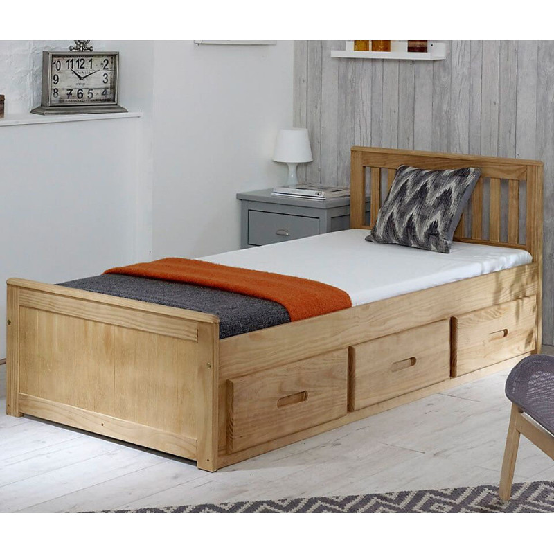 Mission Single Bed Waxed Pine