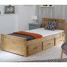 Mission Single Bed Waxed Pine