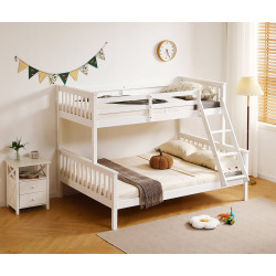 Hannah Bunk Bed White side view