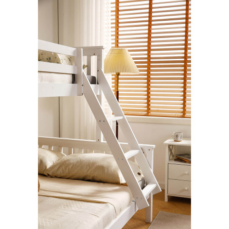 Hannah Bunk Bed White ladder