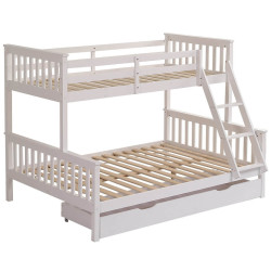Hannah Bunk Bed White without mattress