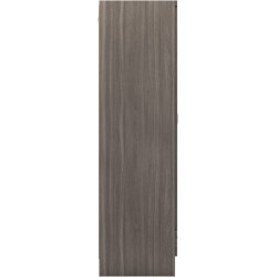 Nevada 2 Door 1 Drawer Wardrobe black wood grain side panel