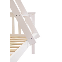 Hannah Bunk Bed White ladder bottom