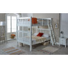 Malvern Small Double Bunk Bed White front