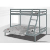 Surrey Wooden Triple Sleeper Bunk Bed Grey  ladder