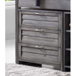 Cozy Mid Sleeper Storage Bed with Ladder on Right drawer front