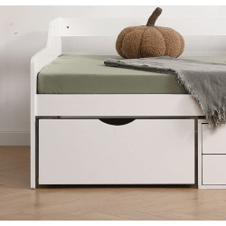 London Cabin Day Bed White drawer