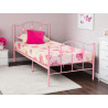 Butterfly Single Metal Bed Frame Pink